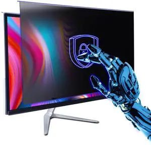 GUDTEKE Computer Privacy Screen Filter 22 Hanging Monitor Privacy Screen Protector for 16:10 Aspect Ratio Widescreen Computer Monitor, Eye Protection Anti Glare Blue Light Screen Protector