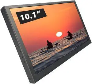 LESOWN HDMI 10 inch IPS Portable Monitor - 1024x600 Resolution, Metal Shell, Mini Monitor for PC Laptop Raspberry Pi 4 3