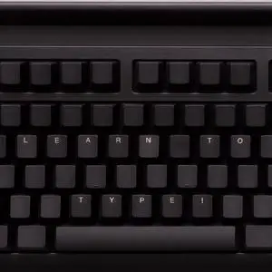 Learn to Type Keyboard; Blank Key Caps; Practice Typing with Show or Hide Key Visibility; Teach Students to Touch Type; Keymaster Mechanical Shine Through Keyboard; Better Than Skins or Covers