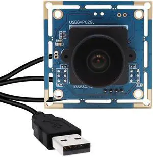 MMlove 8MP HD USB Camera Module 170 Degree Wide Angle Camera Module with IMX179 Sensor Embedded Industrial USB Webcam for Linux Windows Android Mac Plug&Play Support OTG