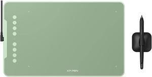 XPPen Deco 01 V2 Drawing Tablet 10x6.25 Graphics Tablet Digital Drawing Tablet for Chromebook with 8192 Levels Pressure Battery-Free Stylus and 8 Shortcut Keys (Green)