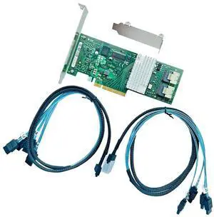 LSI 9211-8I RAID Controller Card FW:P20 IT Mode ZFS FreeNAS unRAID SAS PCI E RAID Expander + 2* SFF8087 SATA Cable