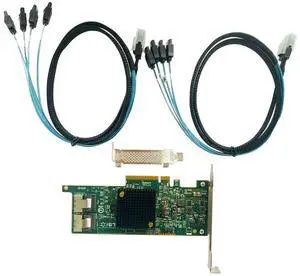 LSI 9207-8i RAID Controller Card SAS 6Gbs HBA P20 IT Mode for ZFS FreeNAS unRAID RAID Expander Card + 2 * 8087 SATA Cable