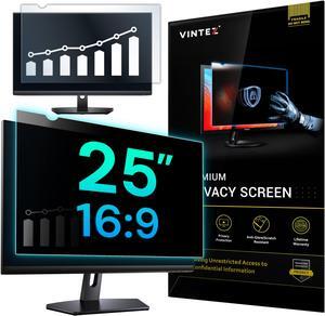 25 Inch 16:9 Computer Privacy Screen Filter for Widescreen Monitor and Laptop - Anti-Glare - Anti-Scratch Protector Film - Data Confidentiality Shield [1 Pack]