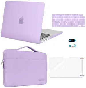 MOSISO Compatible with MacBook Pro 14 inch Case 2025 2024 2023 2022 2021 M5 M4 M3 M2 M1 A3434 A3112 A3185 A3401 A2918 A2992 A2779 A2442, Case&Bag&Keyboard Skin&Webcam Cover&ScreenFilm, Light Purple