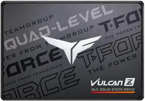TEAMGROUP T-Force Vulcan Z 2TB SLC Cache 3D NAND QLC 2.5 Inch SATA III Internal Solid State Drive SSD (R/W Speed up to 550/470 MB/s) T253TY002T0C101