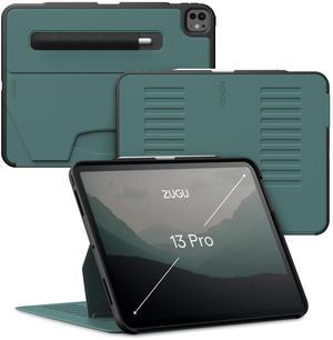 Zugu Case for iPad Pro 13 (M4) 2024, Slim Protective Cover with Apple Pencil Holder, Auto Wake/Sleep, Multiple Viewing Angles, iPad Pro 13 Inch Cover, Phone Protectors, Pine