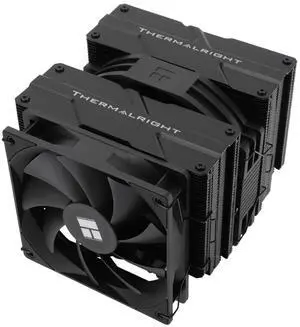 Thermalright Peerless Assassin 140 Black CPU Air Cooler, 6 Heat Pipes, Dual PWM Fans and Double Towers,158mm High CPU Cooling with Top Cover,forAM4/AM5,Intel LGA 1851/1700/1150/1151/1200