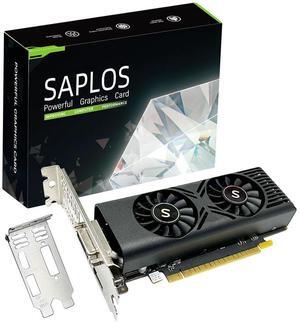 SAPLOS GTX 1050 Graphics Card for PC, 4GB GDDR5 128-bit, HDMI DisplayPort DVI-D, Computer GPU, Gaming Video Card, PCI Express x16, DirectX 12