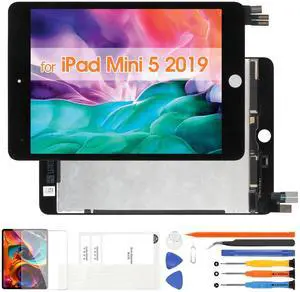 Screen Replacement for iPad Mini 5th Generation 2019, LCD Display Kits for iPad Mini 5 2019 A2126 A2124 A2133 A2125 7.9" Glass Panel Sensor Touch Screen Digitizer with Tools & Screen Protector