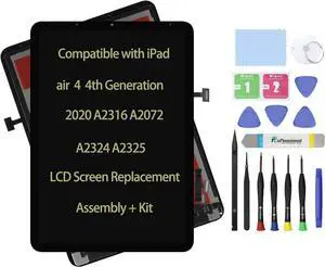 Daplinno 10.9" LCD Touch Screen Replacement for iPad air 4 4th Gen Generation 2020 A2324 A2316 A2325 A2072 Display LCD Digitizer Assembly + Glass + Repair Kit