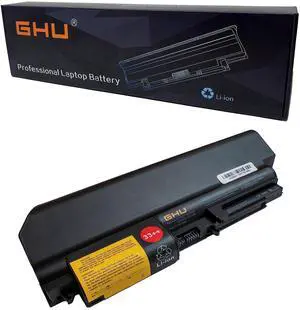 GHU New Battery 73 WH Replacement for 42T5264 42T5265 42t5230 41U3196 41U3197 41U3198 42T4644 42T4531 42T4532 42T4552 42T4677 Compatible with Lenovo IBM ThinkPad R400 T400 T61(Wide Screen) R61