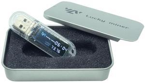 USB Bitcoin Miner Stick LV03 BTC Lottery Crypto Mini Solo 2.4G WiFi 74KH 1W With Display ASIC Algorithm Mining Rig Cryptocurrency Silent(1PCS)