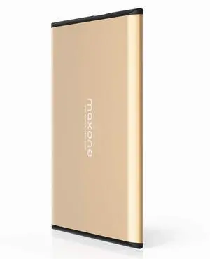 Maxone 1TB Ultra Slim Portable External Hard Drive HDD USB 3.0 Compatible with PC, Laptop, Gold