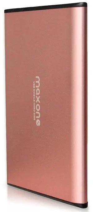 Maxone 1TB Ultra Slim Portable External Hard Drive HDD USB 3.0 Compatible with PC, Laptop, Rose Pink