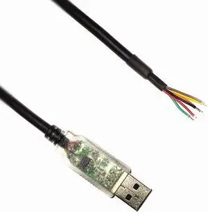 EZSync USB to RS485 Serial Converter Cable with TX/RX LEDs, Wire End, 1.5m, USB-RS485-WE Compatible, EZSync010