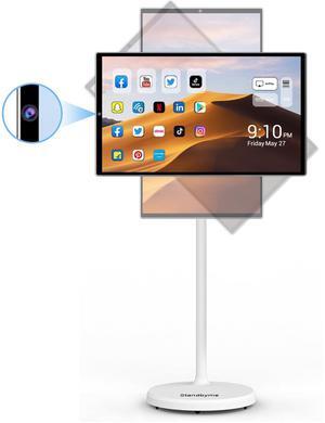 StandbyMe 22 Inch 1080p Portable tv Built-in Camera, Portable Touch Screen Monitor Rollable Tablet TV, Wireless TV on Wheels Touchscreen Built-in Battery(6-8H)
