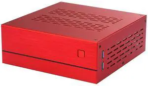 Goodisory A01 Aluminum Mini-ITX HTPC Desktop Computer Chassis (Red Aluminum)