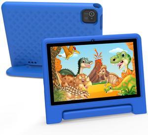 Kids Tablet 10 inch, Android 13 Tablet for Kids with Google Kids Space, Pre-Installed Educational Apps and Parental Control, Gift for Kids, 2+32GB Storage, 5000mAh, EVA Case (Blue)
