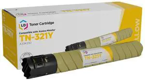 LD Products Compatible Toner Cartridge Replacement for Konica Minolta TN-321Y A33K230 (Yellow)