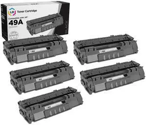 LD Products Compatible Toner Cartridge Replacement for HP 49A Q5949A (Black, 5-Pack) For use in HP Printer LaserJet: 1320, 1320n, 1320nw, 1320t, 1320tn, 3390 and 3435