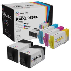 LD Products Remanufactured Replacement for HP 935XL & HP 934XL Ink Cartridges