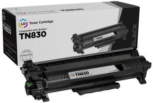 LD Products Replacement Toner Cartridge Compatible with Brother TN830 Single Black
