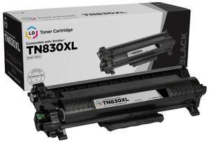 LD Products Replacement Toner Cartridge Compatible with Brother TN830XL Single High Yield Black
