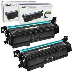 LD © Remanufactured Replacement Laser Toner Cartridges for Hewlett Packard CE264X (HP 646X) High-Yield Black (2 Pack)