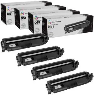 LD Products Compatible Toner Cartridge Replacement for Canon 051 2168C001 (Black, 4-Pack) for use in ImageCLASS LBP162dw LD Products Compatible Toner Cartridge Replacement for Canon 051 2168C001 (Black, 4-Pack) for use in ImageCLASS LBP162dw