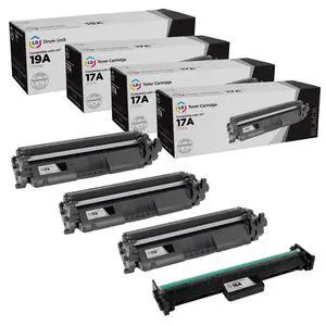 LD Compatible Replacements for HP CF217A Toner & CF219A Drum (3 Toners 1 Drum) LD Compatible Replacements for HP CF217A Toner & CF219A Drum (3 Toners 1 Drum)