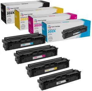 LD Products Toner Cartridge Replacement for HP 202X High Yield (Black, Cyan, Magenta, Yellow, 4-Set) Compatible with HP Color LaserJet M254dw, M281cdw, M281dw, M281fdw LD Products Toner Cartridge Replacement for HP 202X High Yield (Black, Cyan, Magenta, Yellow, 4-Set) Compatible with HP Color LaserJet M254dw, M281cdw, M281dw, M281fdw