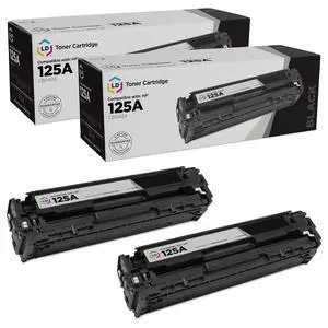 LD Replacement Replacements for HP 125A CB540A Black Toner Cartridges 2PK LD Replacement Replacements for HP 125A CB540A Black Toner Cartridges 2PK