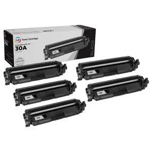 LD Products Compatible Replacements for HP 30A CF230A 30X CF230X Toner Cartridge (Black, 5-Pack) for use in HP Laserjet Pro: M203d, M203dn, M203dw, MFP M227d, MFP M227fdn, MFP M227fdw, MFP M227sdn LD Products Compatible Replacements for HP 30A CF230A 30X CF230X Toner Cartridge (Black, 5-Pack) for use in HP Laserjet Pro: M203d, M203dn, M203dw, MFP M227d, MFP M227fdn, MFP M227fdw, MFP M227sdn