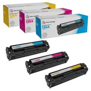 LD Replacement Replacements for HP 128A Toner Cartridges: Cyan Magenta Yellow LD Replacement Replacements for HP 128A Toner Cartridges: Cyan Magenta Yellow