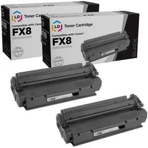 LD Remanufactured Canon 8955A001AA / FX8 2PK Black Toners for LaserClass 310/510 LD Remanufactured Canon 8955A001AA / FX8 2PK Black Toners for LaserClass 310/510