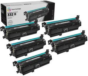 LD Remanufactured Canon 6264B012AA 332 II 5pk Black ImageClass LBP7780Cdn LD Remanufactured Canon 6264B012AA 332 II 5pk Black ImageClass LBP7780Cdn