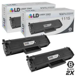 LD Compatible MLT-D111S 2pk Black Toner Xpress M2020W M2070FW Printers LD Compatible MLT-D111S 2pk Black Toner Xpress M2020W M2070FW Printers