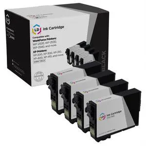 LD 4PK Replacements for Epson 200 200XL T200XL120 HY Black Ink XP-310 XP-410 LD 4PK Replacements for Epson 200 200XL T200XL120 HY Black Ink XP-310 XP-410