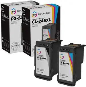 LD Reman Canon PG-245XL Black & CL-246XL Color HY Ink Cartridges LD Reman Canon PG-245XL Black & CL-246XL Color HY Ink Cartridges