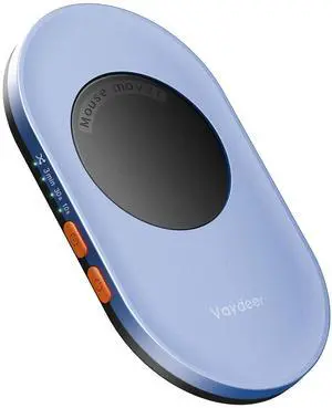 Vaydeer Ultra Slim Mouse Mover, Air 3 Mouse Jiggler with Adjustable Interval Timer, Undetectable & Noiseless, Simulates Realistic Movement, Driver-Free Shaker for Keeping The PC Active (Fog Blue)