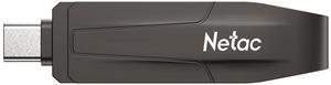 Netac 128GB Portable External USB Solid State Drive up to 550MB/s Type-c and USB 3.2 Dual Interface for Data Storage, Expansion of Storage for Photos/Videos/Music/Files, US8
