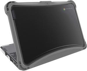 Brenthaven EXO Hard Shell Laptop Case ONLY Compatible with Lenovo 100e/100w 11.6 inch Chromebook Gen 3 Clamshell Protective Computer Cover Kids Devices in School Home Office Personal Use-Gray.