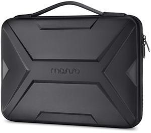 MOSISO 15-16 inch Laptop Hard Case, 15.6 inch Waterproof Shockproof Computer Bag Compatible with MacBook HP Dell,Artistic Geometric EVA Carrying Sleeve Laptop Case Hard Shell with Handle, Black
