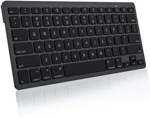 OMOTON Bluetooth Keyboard Compatible with Mac, Compact Wireless Keyboard Compatible with MacBook Pro/Air, iMac, Mac Mini/Pro Laptop and PC, Dark Black