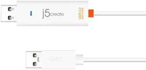j5create JUC500 Data, Keyboard, and Mouse Sharing/Transfer USB 3.0 Cable Transfer Data Between Mac and Windows [Wormhole Switch]