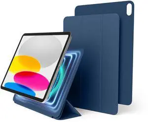 elago Case for iPad A16, 10th Generation - iPad Case with Magnetic Attachment to Metal Materials, Compatible with elagos Apple Pencil case (Blue)