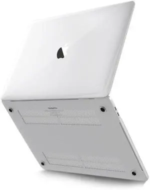 Kuzy Clear MacBook Pro 13 inch Case 2020 2024 2023 2022 2021-2016 M2 M1 - A2338 A2289 A2251 A2159 A1989 A1708 A1706 Plastic Hardshell Cover for 13 inch MacBook Pro Case, Clear