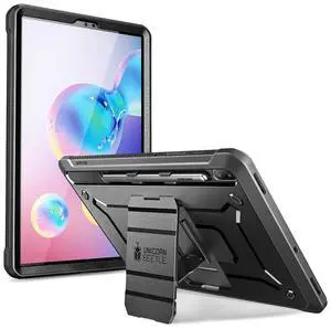 SUPCASE UB Pro Series Case for Galaxy Tab S6, with Built-in Screen Protector Full-Body Rugged Kickstand Protective Case for Galaxy Tab S6 10.5 Inch Model SM-T860/T865/T867 2019 Release (Black)