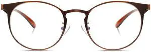 DUCO Unisex Anti Eyestrain Blue Light Blocking Glasses Anti Blue Ray Computer Reading Gaming Glasses DC308 (Brown)